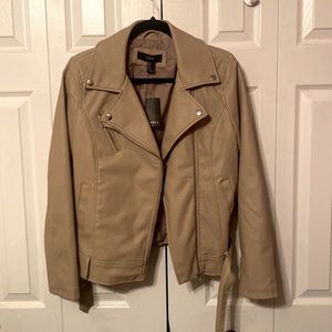 Tan Leather Coat